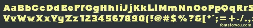 OdysseeItcUltra Font – Yellow Fonts on Black Background