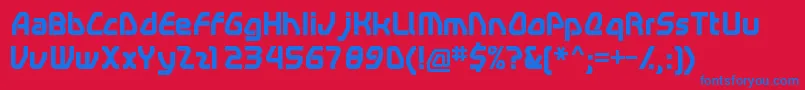 Swerveb Font – Blue Fonts on Red Background
