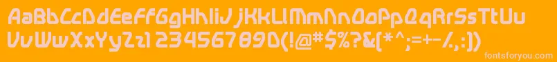 Swerveb Font – Pink Fonts on Orange Background