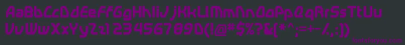 フォントSwerveb – 黒い背景に紫のフォント