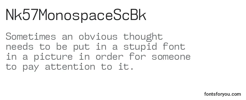 Review of the Nk57MonospaceScBk Font
