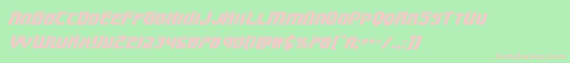 Speedwagonsuperital Font – Pink Fonts on Green Background