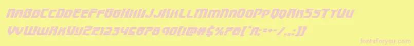 Speedwagonsuperital Font – Pink Fonts on Yellow Background