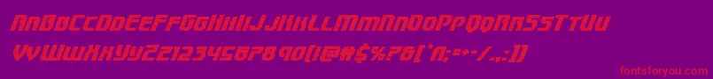 Speedwagonsuperital Font – Red Fonts on Purple Background