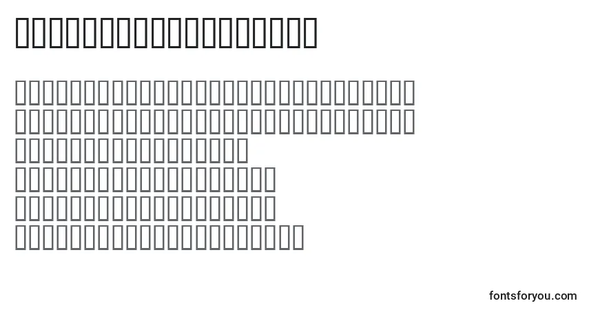 Шрифт CombinumeralsSolid – алфавит, цифры, специальные символы