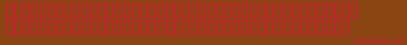 CombinumeralsSolid Font – Red Fonts on Brown Background