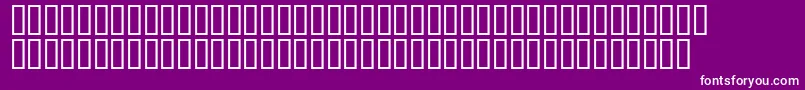 CombinumeralsSolid Font – White Fonts on Purple Background