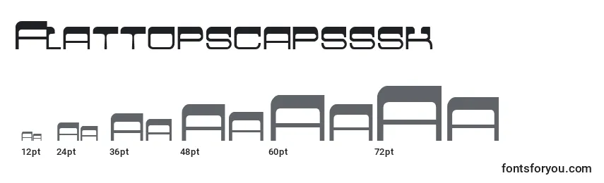 Размеры шрифта Flattopscapsssk
