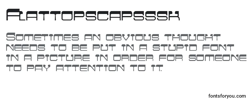 Обзор шрифта Flattopscapsssk