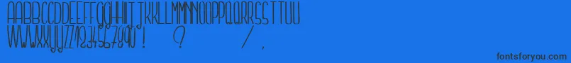 Lisätietoja TellMeASecretLight-fontista TellMeASecretLight-fontti – mustat fontit sinisellä taustalla