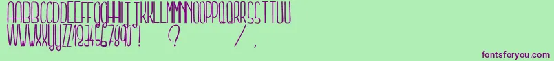 More about TellMeASecretLight Font TellMeASecretLight Font – Purple Fonts on Green Background