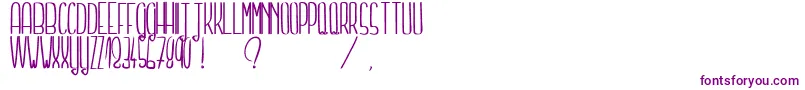 Lisätietoja TellMeASecretLight-fontista TellMeASecretLight-fontti – violetit fontit valkoisella taustalla