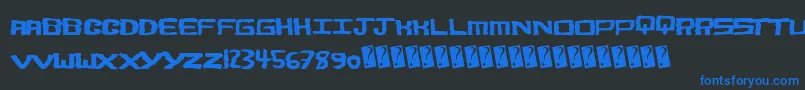 More about Boldshake Font Boldshake Font – Blue Fonts on Black Background