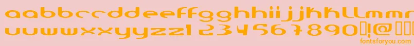 Laurehead Font – Orange Fonts on Pink Background