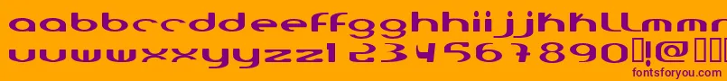 Laurehead Font – Purple Fonts on Orange Background