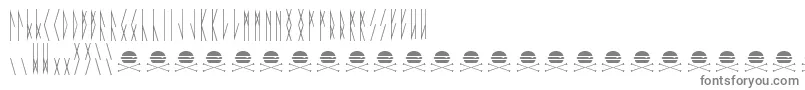 フォントFortwendyDemo – 白い背景に灰色の文字