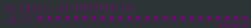 Czcionka FortwendyDemo – fioletowe czcionki na czarnym tle