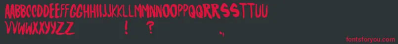 RubyGlow Font – Red Fonts on Black Background