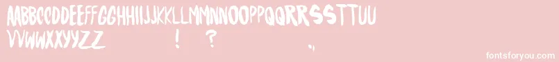 RubyGlow Font – White Fonts on Pink Background