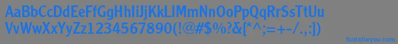 Police ClearfacegothicltstdRoman – polices bleues sur fond gris