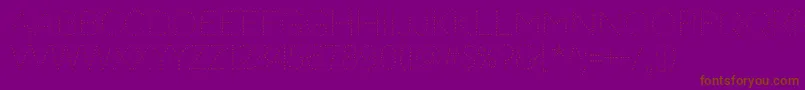 CodystarLight-Schriftart – Braune Schriften auf violettem Hintergrund