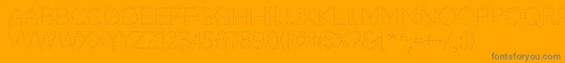 CodystarLight Font – Gray Fonts on Orange Background