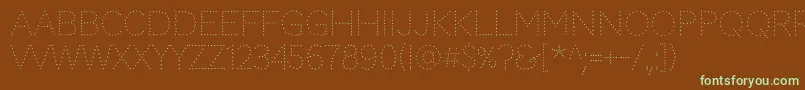 CodystarLight Font – Green Fonts on Brown Background