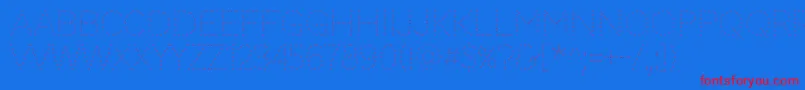 CodystarLight Font – Red Fonts on Blue Background
