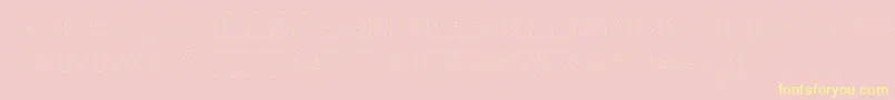CodystarLight Font – Yellow Fonts on Pink Background