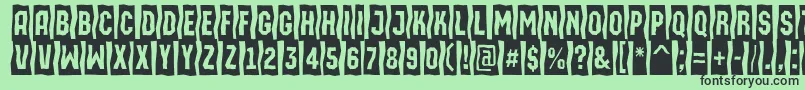 AMachinaortosls Font – Black Fonts on Green Background