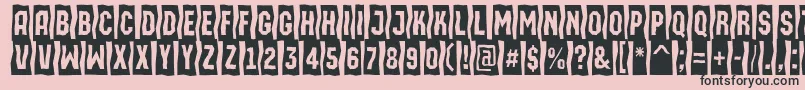 AMachinaortosls Font – Black Fonts on Pink Background