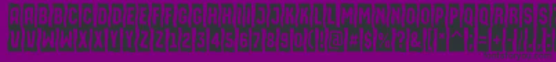 AMachinaortosls Font – Black Fonts on Purple Background