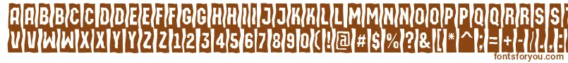 AMachinaortosls Font – Brown Fonts on White Background