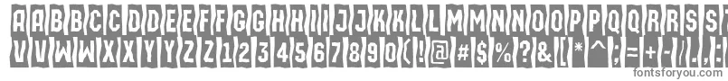 AMachinaortosls Font – Gray Fonts on White Background