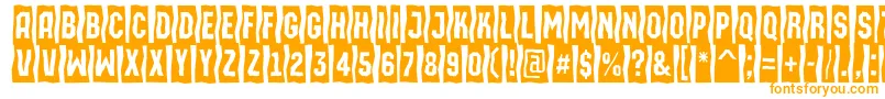 AMachinaortosls Font – Orange Fonts on White Background