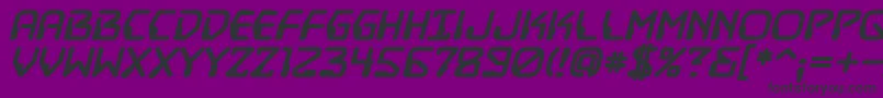 DestructobeamBbBold Font – Black Fonts on Purple Background