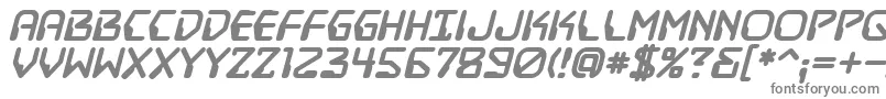 フォントDestructobeamBbBold – 白い背景に灰色の文字