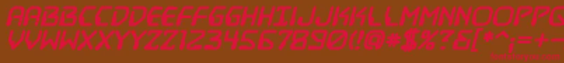 DestructobeamBbBold Font – Red Fonts on Brown Background