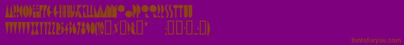 Amstt Font – Brown Fonts on Purple Background