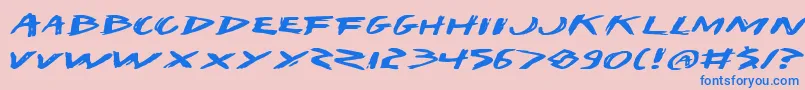 More about Iwante Font Iwante Font – Blue Fonts on Pink Background