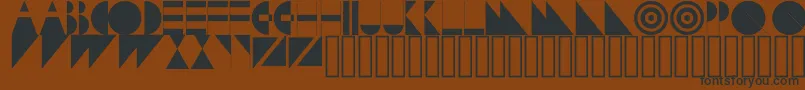 Subversion Font – Black Fonts on Brown Background
