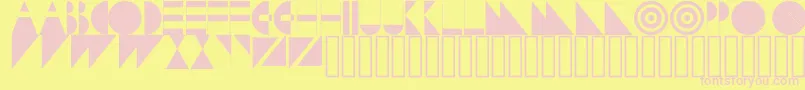 Subversion-fontti – vaaleanpunaiset fontit keltaisella taustalla