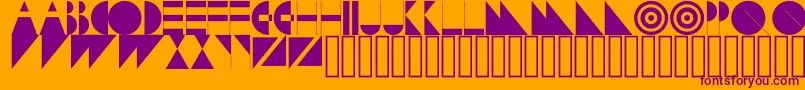 Subversion Font – Purple Fonts on Orange Background