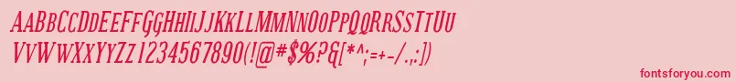 Coving24 Font – Red Fonts on Pink Background
