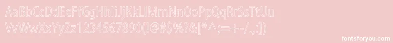 MyriadstdSketch Font – White Fonts on Pink Background