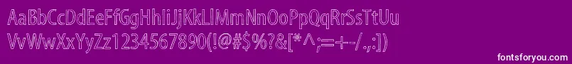 MyriadstdSketch Font – White Fonts on Purple Background