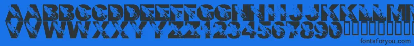 fuente LmsRememberingSsColumbia – Fuentes Negras Sobre Fondo Azul