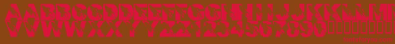 LmsRememberingSsColumbia Font – Red Fonts on Brown Background
