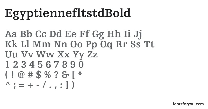 EgyptiennefltstdBoldフォント–アルファベット、数字、特殊文字