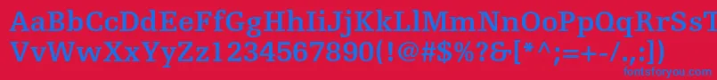 Więcej informacji o czcionce EgyptiennefltstdBold Czcionka EgyptiennefltstdBold – niebieskie czcionki na czerwonym tle